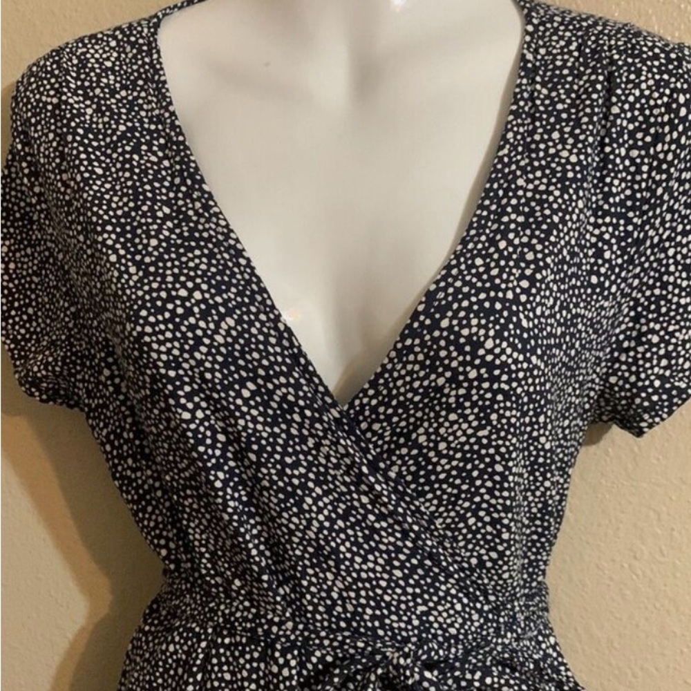 NWOT MIDI Roxy wrap around dress w/ pockets Sz Large (12) - Picture 12 of 13